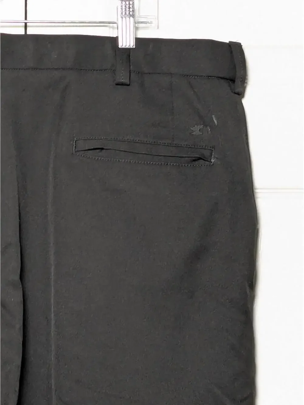 Haggar H26 Men's Black Dress Pants, W40 L30, Big & Tall, Comfort Waistband